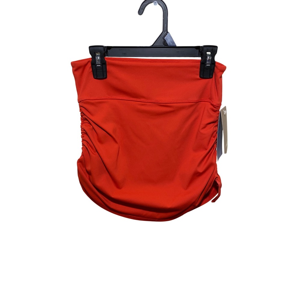 Avia Women Side Ruched Skort Orange Maple Athletic Tennis Golf Skirt XS 0-2 NEW